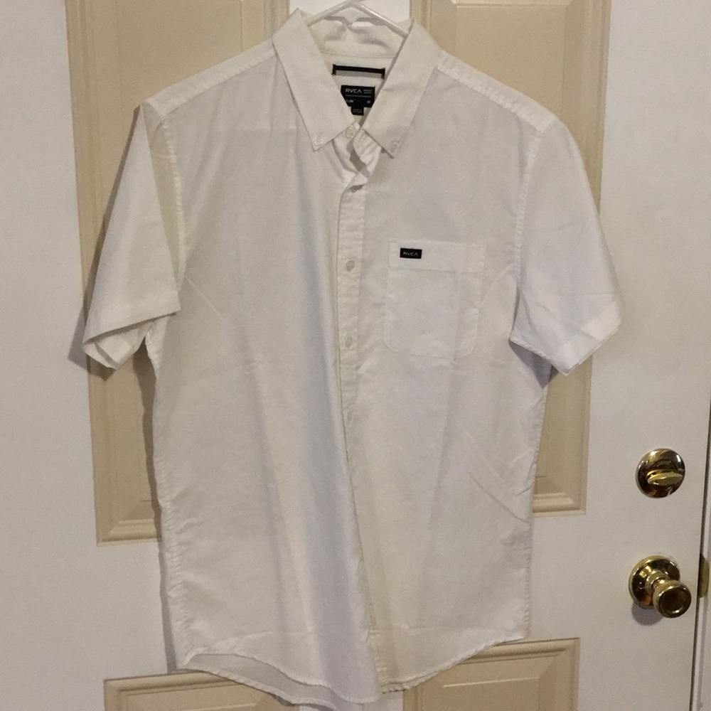 RVCA white button down shirt